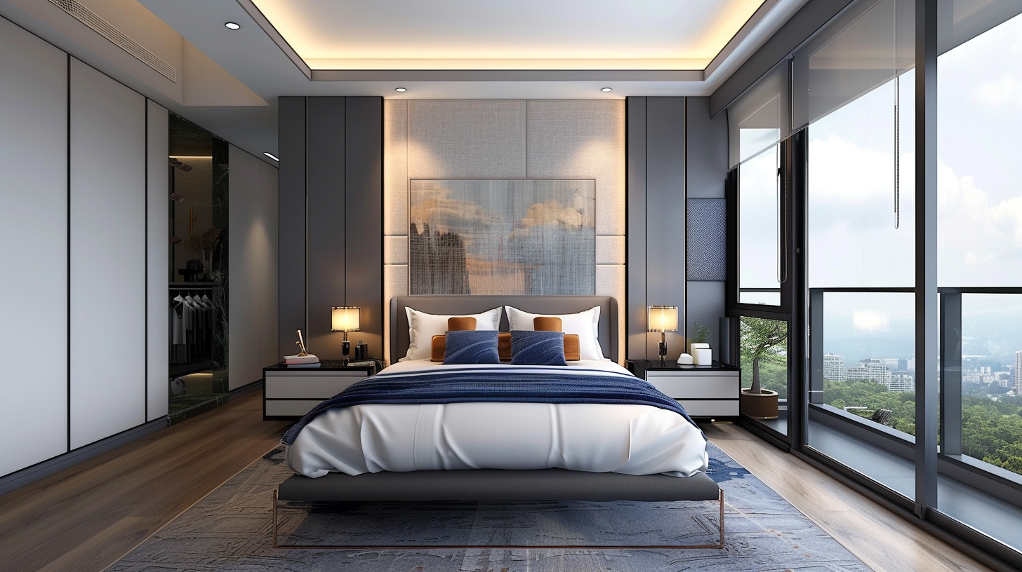 Zyon Grand minimalistic master room interior (Not Official)